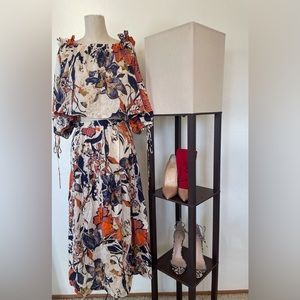 Free People 2 piece boho floral skirt set